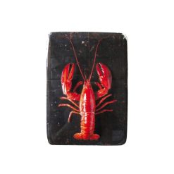 Stigerwoods Decoration Murale Homard Rouge / Fond Noir - 20 X 29 Cm Clearance