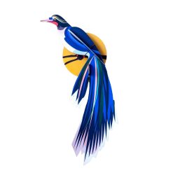 Studio Roof Decoration Murale Oiseau De Paradis Flores New