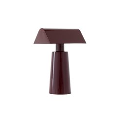 And Tradition Lampe De Table Caret Mf1 H 22Cm - Bordeaux Fonce New