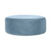 Broste Copenhagen Pouf Wind Velours Bleu Pastel Best