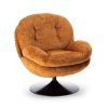 Sélectionné par Fleux Fauteuil Memento En Velours - 81 X 86 X 83 Cm - Orange Brule Best