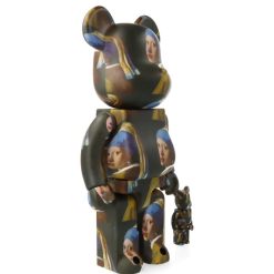 Sélectionné par Fleux Bearbrick 400% + 100% Johannes Vermeer - La Jeune Fille A La Perle - 28 Cm Wholesale