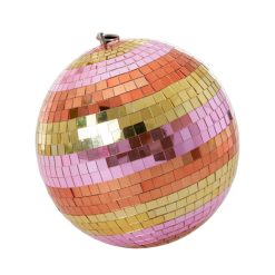 Rice Boule Disco 29 Cm - Rayures Rose Wholesale