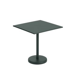 Muuto Table A Cafe Linear Steel Dark Green - 70 X 70 X H 73 Cm Hot