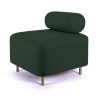 ENOstudio Ottoman Bovari Velours Vert Canard Riviera 38 New