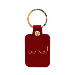 Ark Porte-Cles Boobs En Cuir - Oxblood Best