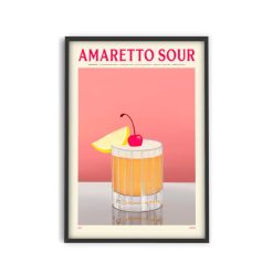 PSTR Studio Affiche Cocktail - Elin Pk - Amaretto Sour Online