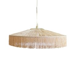 Honoré Suspension Parasol Franges - O 70 Cm - Naturel Wholesale