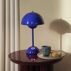 And Tradition Lampe A Poser Flowerpot Vp9 Sans Fil - Bleu Cobalt Wholesale