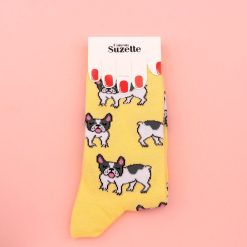 Coucou Suzette Chaussettes Bouledogue 35/44 - Jaune New