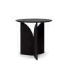 Ethnicraft Table D'Appoint Fin En Teck Noir Verni - O 50 Cm Best