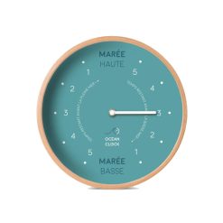 Ocean Clock Horloge Des Marees Artic Blue En Bois New