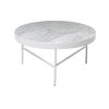 Ferm Living Table Basse En Marbre - Blanc Hot