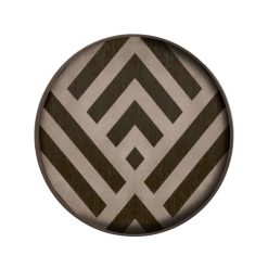 Ethnicraft Mini Plateau Graphite En Bois - Chevron - O 30 Cm Wholesale