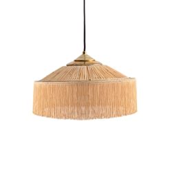 Honoré Suspension Parasol Franges - O 30 Cm - Naturel Clearance