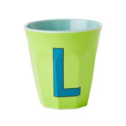 Rice Gobelet Lettre L En Melamine - Lime New