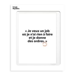 Image Republic Affiche Loic Prigent Je Veux Un Job - 30 X 40 Cm Online