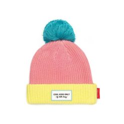 Hello Hossy Bonnet Color Block 9 A 18 Mois - Rose, Jaune Et Bleu Hot