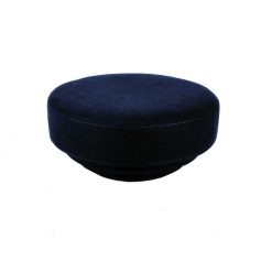 ENOstudio Pouf Cornice Velours - Bleu Nuit Wholesale