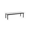 Hay Table Basse Kofi Chene Massif Noir & Verre Clair - L 140 X L 50 X H 36 Cm Online