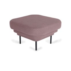 ENOstudio Ottoman Cornice Velours Rose & Metal Noir Wholesale