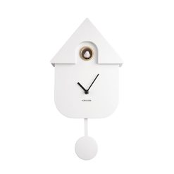 Sélectionné par Fleux Horloge Modern Cuckoo En Metal L 21.5 X H 41 Cm - Blanc Online