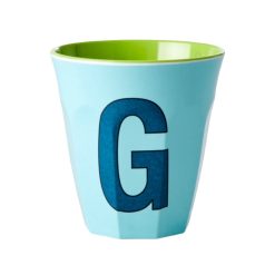 Rice Gobelet Lettre G En Melamine - Menthe Online