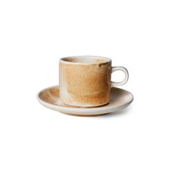 HK Living Tasse Et Soucoupe Chef Ceramics Rustique - Creme Best