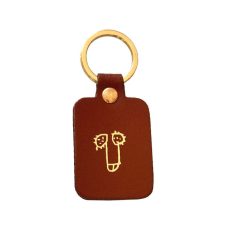 Ark Porte-Cles Zizi En Cuir Marron Clearance