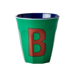 Rice Gobelet Lettre B En Melamine - Vert Foret Hot