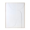 HK Living Cadre Relief Art B - 100 X 123 Cm - Blanc Xl New