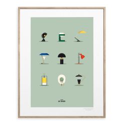 Image Republic Affiche Le Duo Lampes - 40 X 50 Cm Best