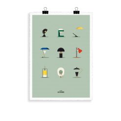 Image Republic Affiche Le Duo Lampes - 40 X 50 Cm Best