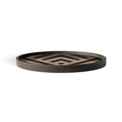 Ethnicraft Vide-Poche En Bois - Graphite Chevron - 30 X 30 Cm Clearance