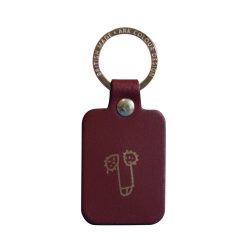 Ark Porte-Cles Zizi En Cuir - Oxblood Hot