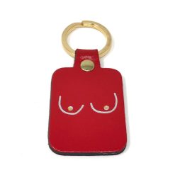 Ark Porte-Cles Boobs En Cuir - Rouge Hot