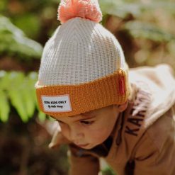 Hello Hossy Bonnet Color Block - Creme, Curry Et Rose Clearance