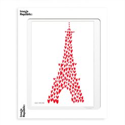 Image Republic Affiche Bm Soledad Tour Eiffel Coeur - 30 X 40 Cm Clearance