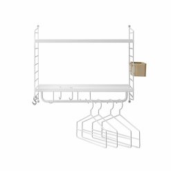 String Furniture Rangement Mural Hallaway - 58 X 50 X 30 Cm - Blanc New