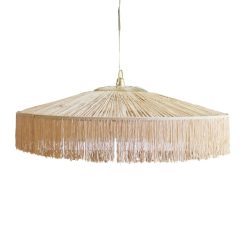 Honoré Suspension Parasol Franges - O 100 Cm - Naturel Wholesale