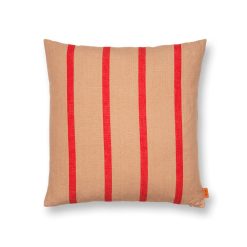 Ferm Living Coussin Grand - Camel/Rouge Best