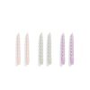 Hay Set De 6 Bougies Twist - Rose/Gris/Lilas Online