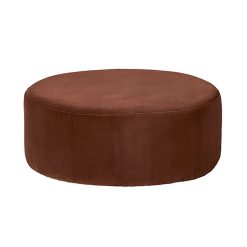 Broste Copenhagen Pouf Velours Wind - Cafe Caramel Hot