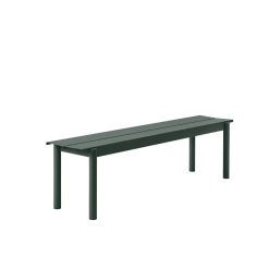 Muuto Banc Linear Steel Dark Green - 170 X 34 Cm Hot