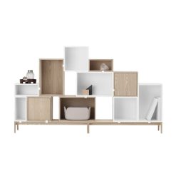 Muuto Meuble De Rangement Stacked Chene Avec Porte M Hot