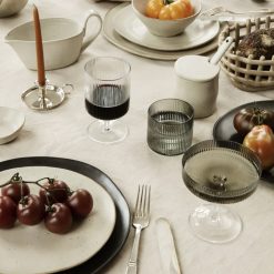 Ferm Living Set De 2 Verres A Champagne Ripple Transparent Online