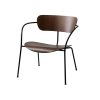 And Tradition Fauteuil Pavilion Av5 Noyer / Pieds Noirs Online