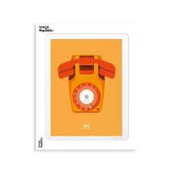 Image Republic Affiche Le Duo Telephone 2 Orange - 30 X 40 Cm Hot