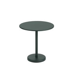 Muuto Table A Cafe Linear Steel Dark Green - O 70 X H 73 Cm Best