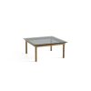 Hay Table Basse Kofi Chene Massif & Verre Teinte Gris - L 80 X L 80 X H 36 Cm Wholesale